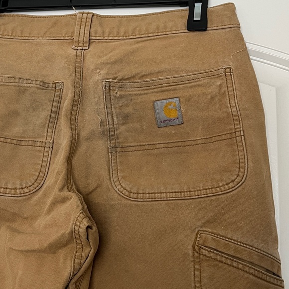 Well Worn Carhartt Men's Double Front Utility Work Relaxed Fit Pants 30x30 - Picture 10 of 16